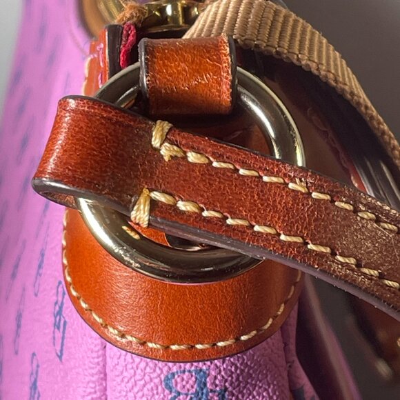 Dooney & Bourke Pink Monogram Shoulder Bag–Classic DB Logo– Excellent Condition - Picture 6 of 8